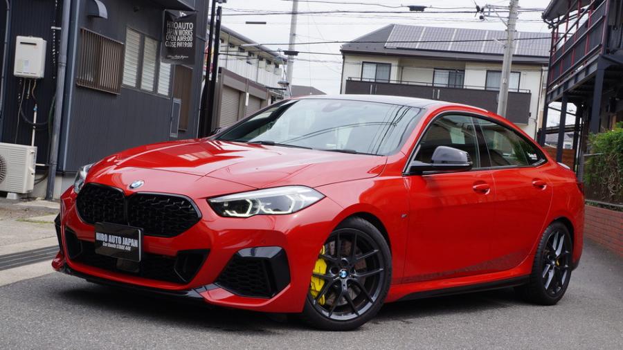 BMW M235i　キャリパー塗装COLOR:#020 hawaiian passion yellow　ローター加工Type:12SD