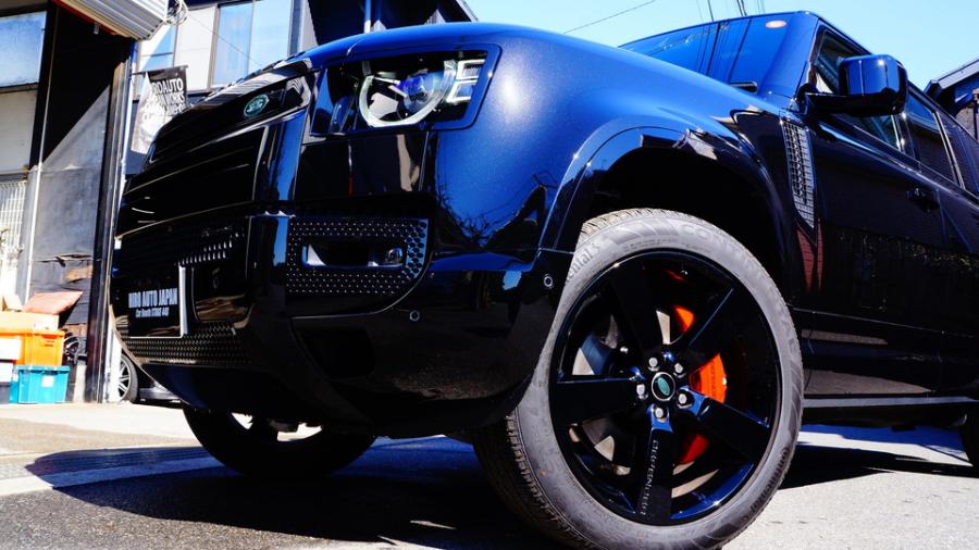 キャリパー塗装施工事例：ディフェンダー　キャリパー塗装＆ローター塗装COLOR:#001 Italian losso solid、#005 Deep coal black IMG29_2280_OyV8Dj_sub3.jpg