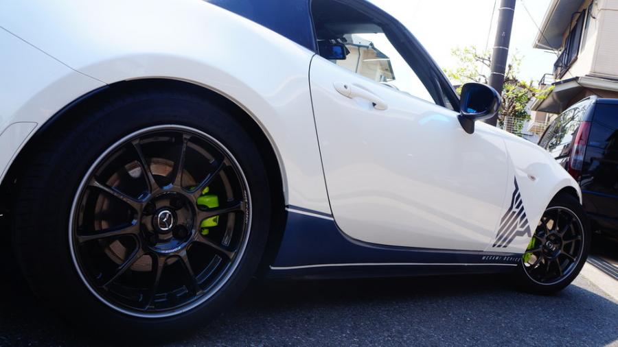 キャリパー塗装施工事例：ロードスター　キャリパー塗装COLOR:#1116 Acid green IMG67_2367_JEO7Aa_sub5.jpg