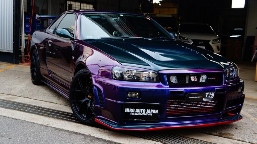 キャリパー塗装施工事例：ニッサンGT-R　ローター塗装COLOR:#1113 Monster green IMG69_2293_VBZiAk_sub5.jpg