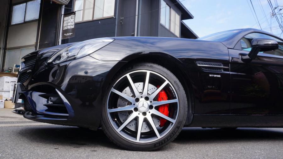 キャリパー塗装施工事例：ベンツSLC　キャリパー塗装　COLOR:#001 Italian losso solid IMG9_2274_oFTpJM_sub6.jpg