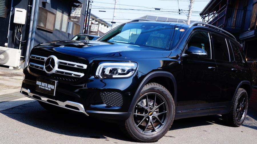 ベンツGLB　キャリパー塗装COLOR:#005 Deep coal black