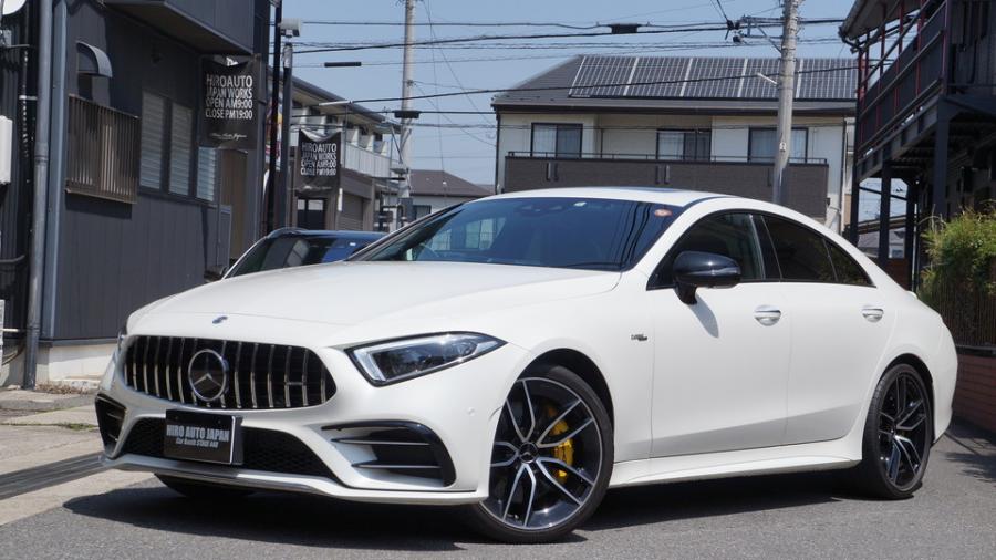 ベンツCLS53AMG キャリパー塗装COLOR:#002 giallo modenaローター塗装COLOR：#004 Blast light gray metalic