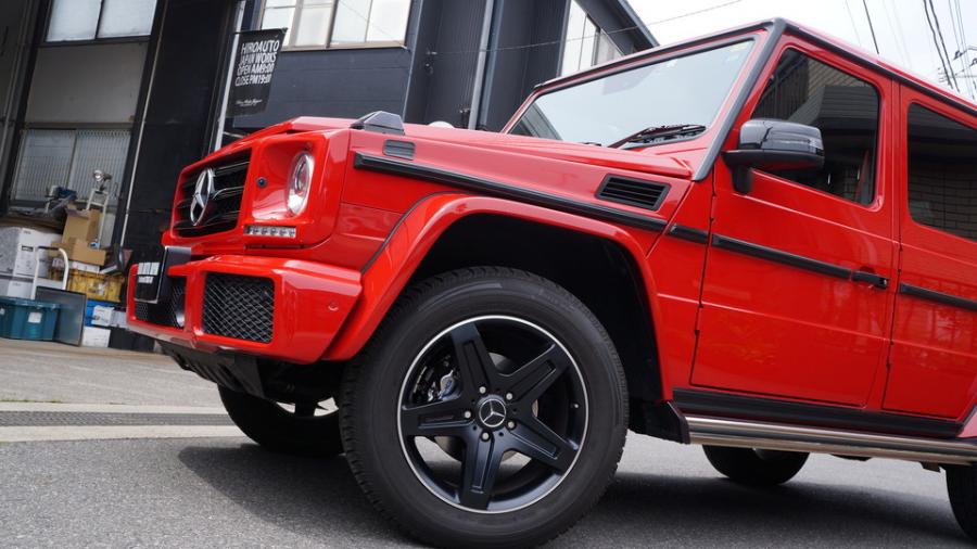 キャリパー塗装施工事例：ベンツGクラス　キャリパー塗装COLOR:#055 Super shining silver metal finish IMG9_2317_cs5GR2_sub4.jpg